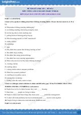 Đề thi giữa kì 1 Tiếng Anh 12 iLearn Smart World - Đề số 4